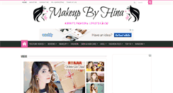 Desktop Screenshot of makeupbyhina.com